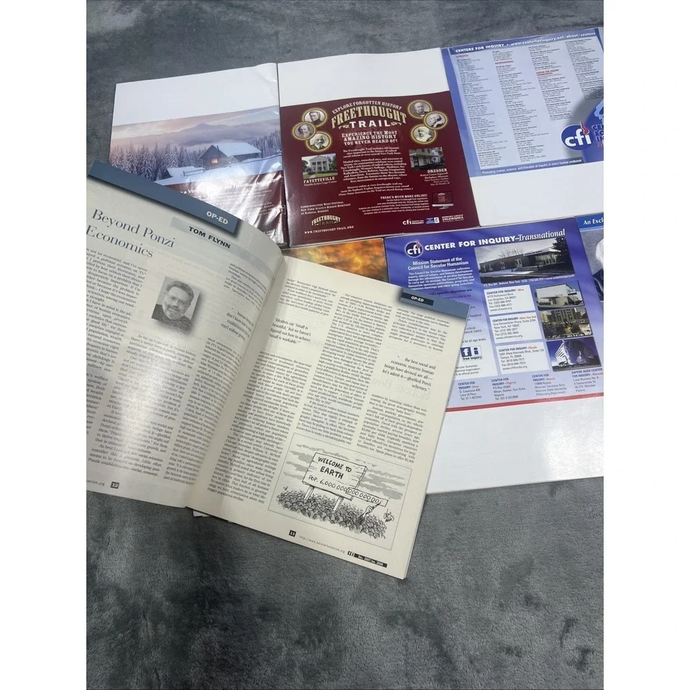 Free Inquiry Magazine Lot of 7‎ Population Intelligent Design Humanism Religion